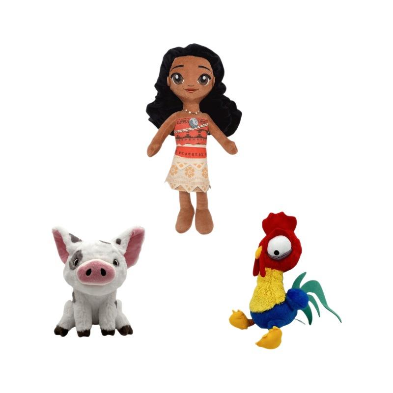 New Moana Ocean Adventure  Plush Pet Pig Princess Chicken Stuffed AnimalsCute ChickenCartoon Plush Toy Dolls for Children Gifts