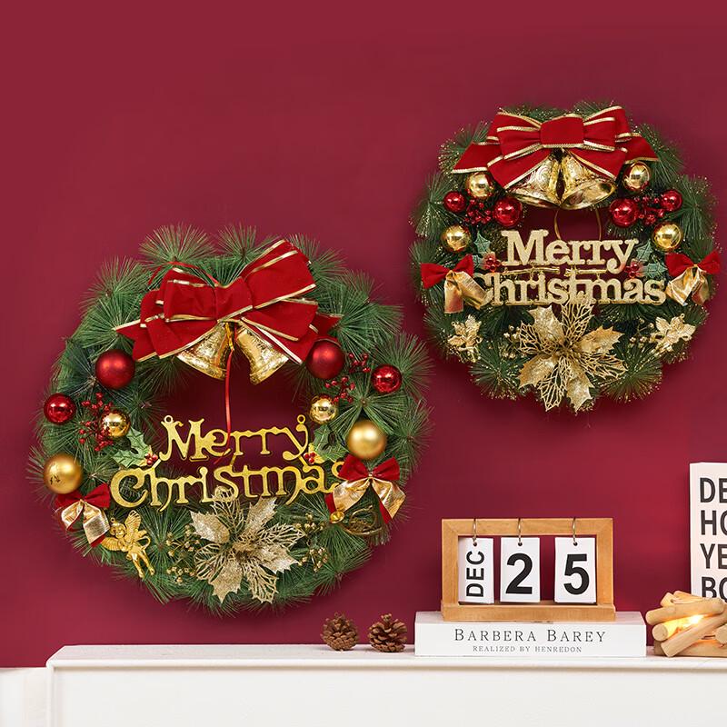 Christmas Wreath Door Hanging Decoration Set