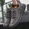 Fashion 2025 Luxury Casual Men Shoes Fashion Comfort Soft Leather Sports Flats Sneakers Versatile Lace-up Outdoor Walking Mens Shoes