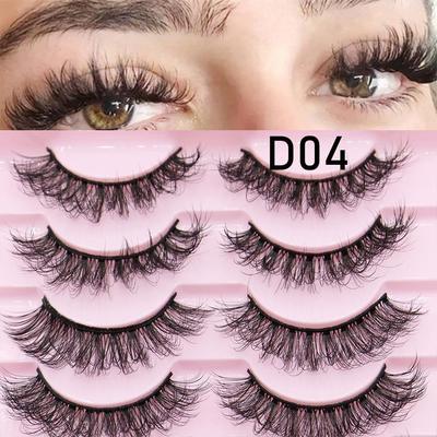 10 pairs3D Eyelashes, Three-dimensional Mink Hair, Exaggerated Messy Super Long False Eyelashes Lifelike Comfortable Makeup Tools.