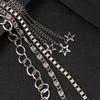 Rustproof Hip-hop Jeans Chain Rivet Gothic Star Tassel Pants KeyChain Rock Wallet Chain