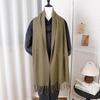 Fashion Solid Color  Women Scarf Winter Hijabs Tes Tassels Long Lady Shawls Cashmere Like Pashmina Hijabs Scarves Wraps