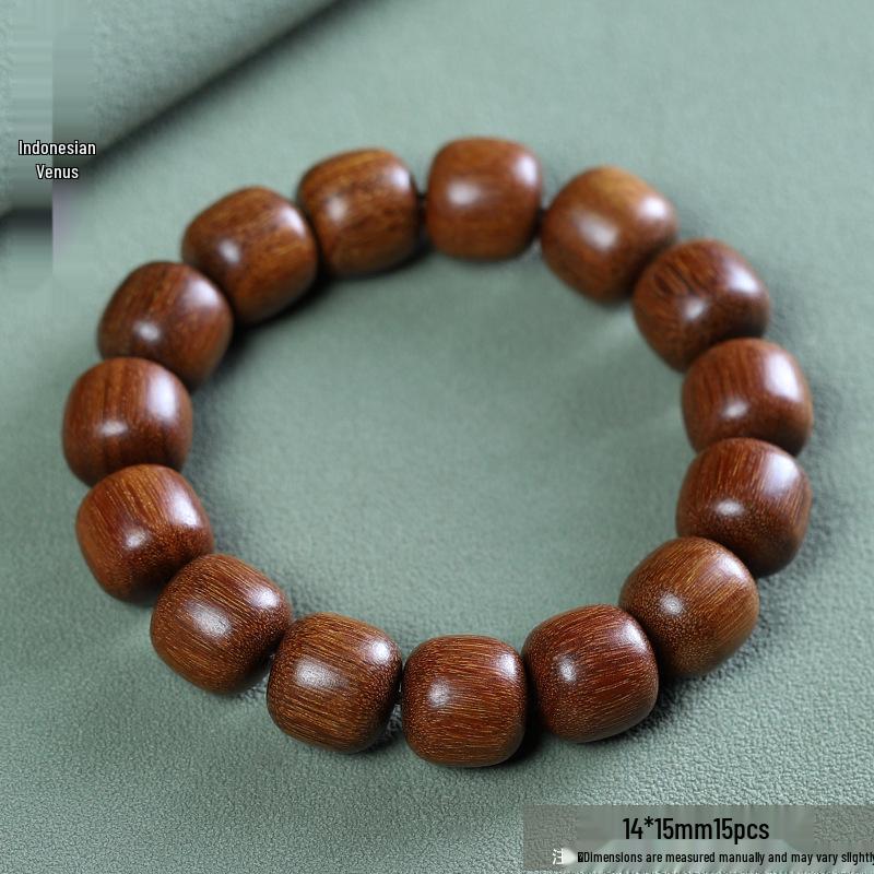 Temple Sandalwood Multi-Treasure Buddhist Rosary Beads Bracelet - Wenge Accessories Gift