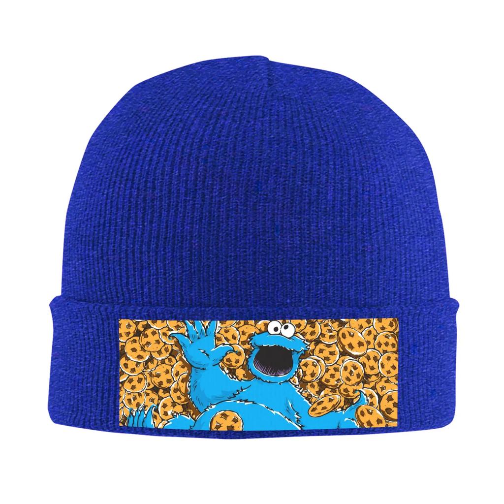 Cookie Monster Warm Knitted Cap Winter Knit Bonnet Hat Skullies Beanies Hip Hop Caps for Unisex