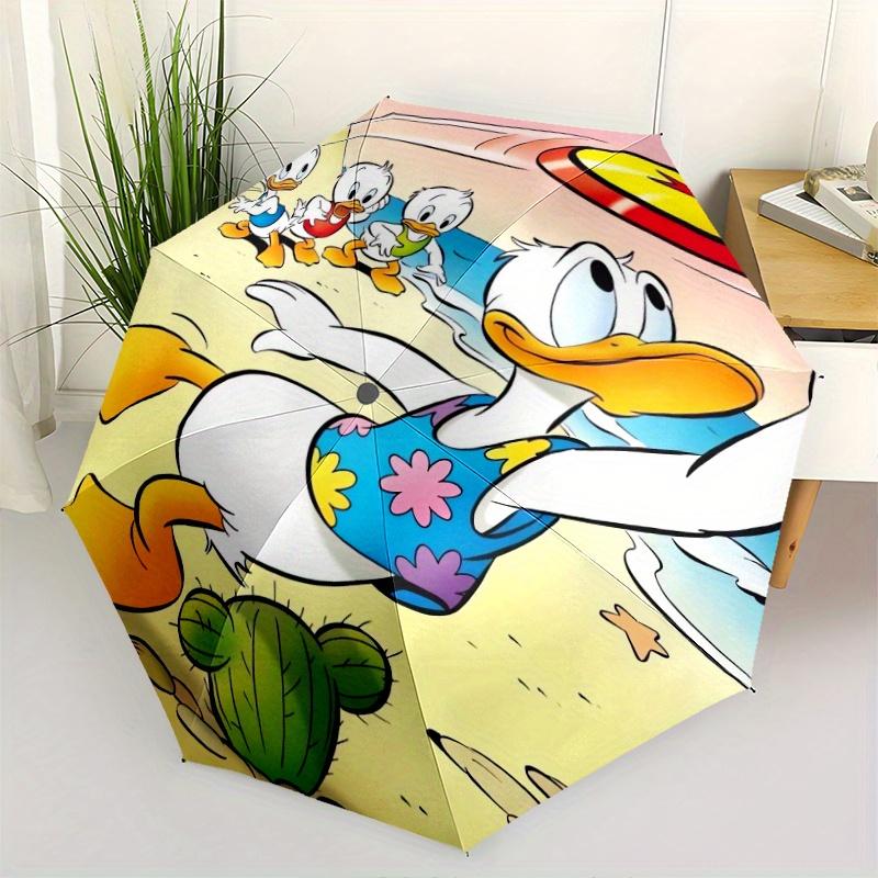 

Donald Duck Family Beach Party Automatic Opening and Closing Umbrella - Suitable for Various Occasions, Outdoor Activities, Lightweight and