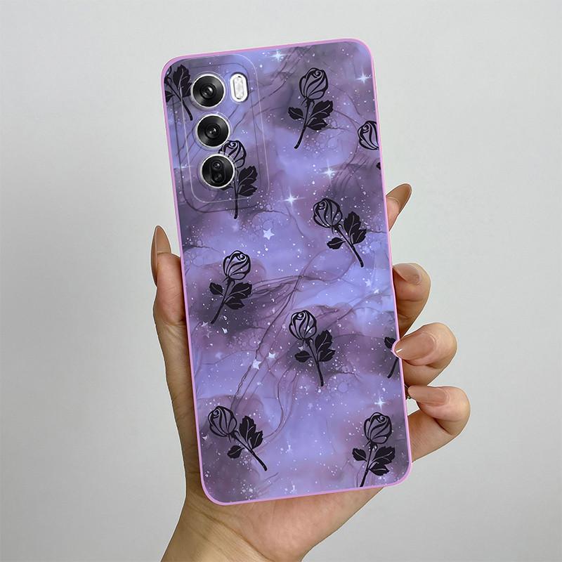 For OPPO Reno 12 CPH2625 Reno12 Pro Phone Case 12pro 5G CPH2629 Love Heart Silicone Soft Shockproof Back Cover Protective Shell