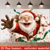 1Pcs Cheerful Santa Claus Decoration Background Winter Backdrop Decorations For Photo Studio Photo Booth Christmas Party