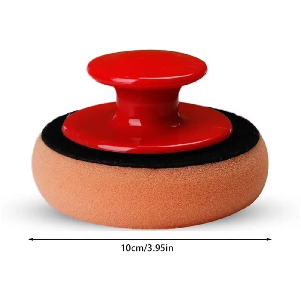6Pcs Polisher Power Handle Waxing Sponge Handle Car Wax Applicator New Foam Wax Pad Auto Polisher