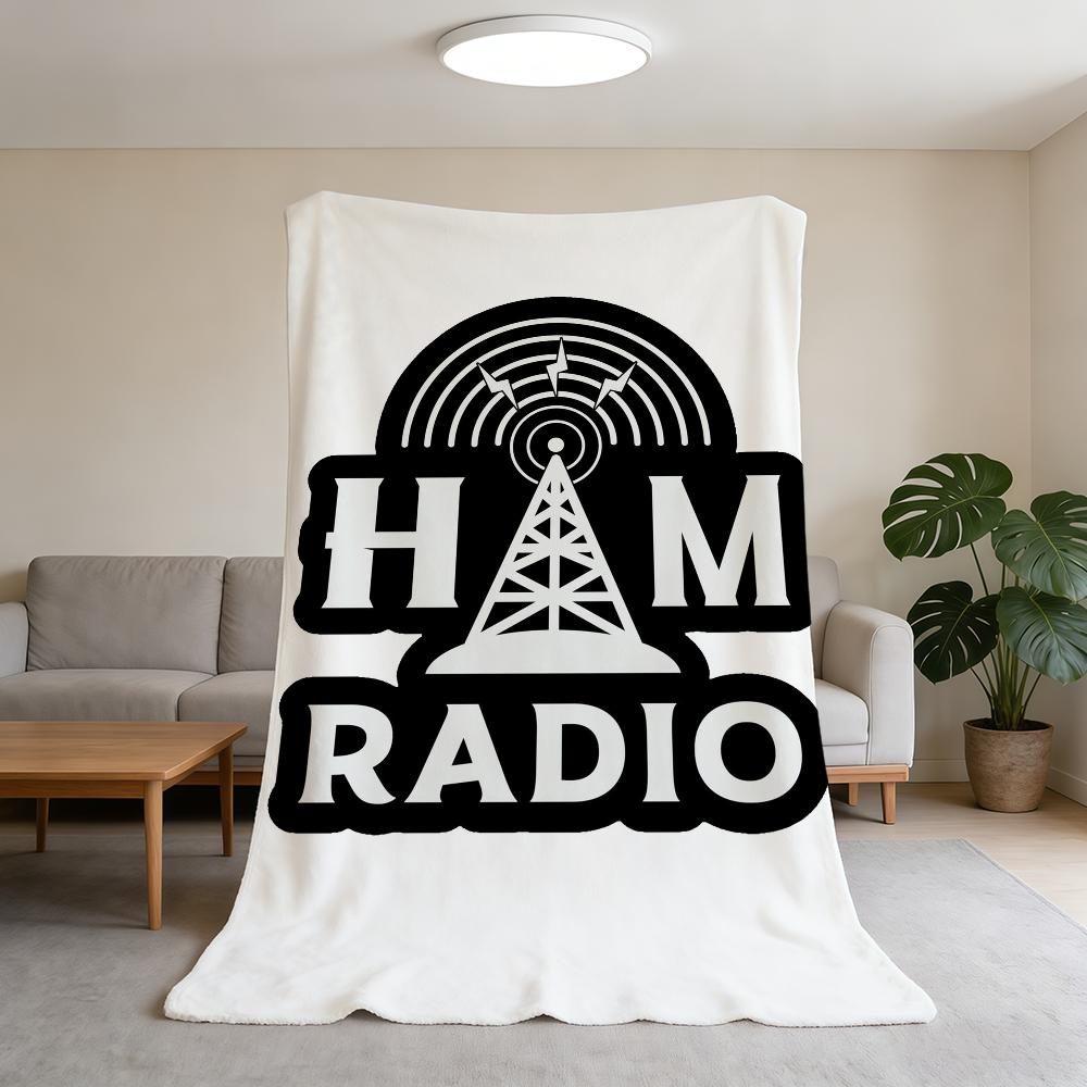 

Blanket Super Warm Hams Radio Comfortable Plush Throw Operator Blanket Child Home Sofa Amateur Bedroom Gift 75x90cm