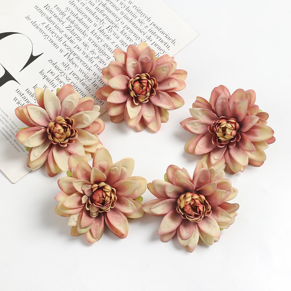 

Rose Blossom Artificial Silk Big Head Flower Room Kitchen Decoration Living Wedding Party Garden Decor DIY Wreath Accessories 2pcs