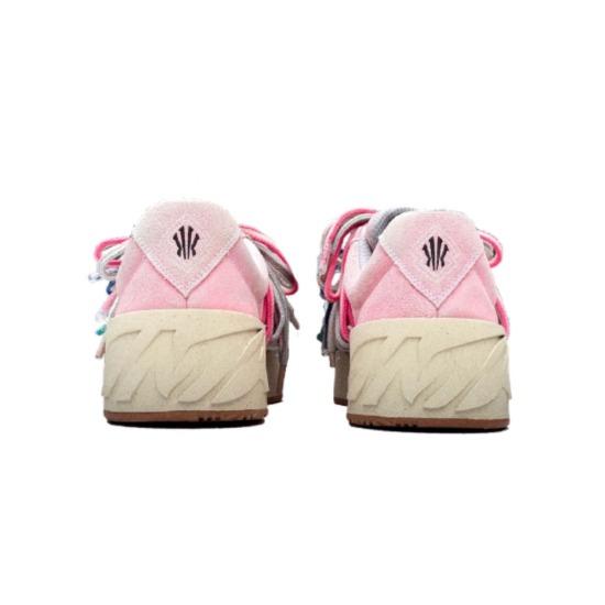 Anta Kyrie Stil Original Version Rosa Bunte Schnürsenkel Retro Trendige Mode Bequem Rutschfest Verschleißfest Niedrig geschnittene Skateschuhe 112531802S-3