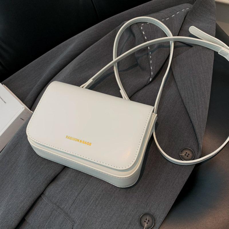 2025 autumn and winter new fashion PU women's bag single shoulder underarm small square bag women's oblique span bag supports a large number of mi