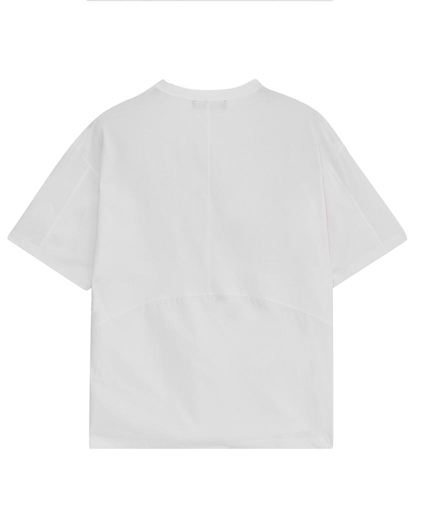 ZENSAI Halfway Woven Mix T-Shirt