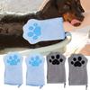 Pet Towels Glove Quick Drying Dog Bathing Gloves Pet Grooming Gloves Multicolor Soft Absorbent Paw Print For Dogs Cats Bathing