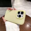 Ice Transparent Liquid Silicone Case for Apple 17 Pro/16 Solid Color Minimalist iPhone 15 Pro/14/13, Thin Design for Men & Women