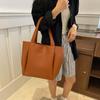 New Retro Trend Large Capacity Shoulder Underarm Tote Women's Bag Simple Fashion Zipper Model