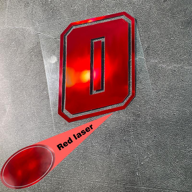 1pc Red Laser Motorcycle Number 0-9 Waterproof Sticker for Motorbike Front Fairing Fuel Tank Car Windows Bicycle Vinyl Decals