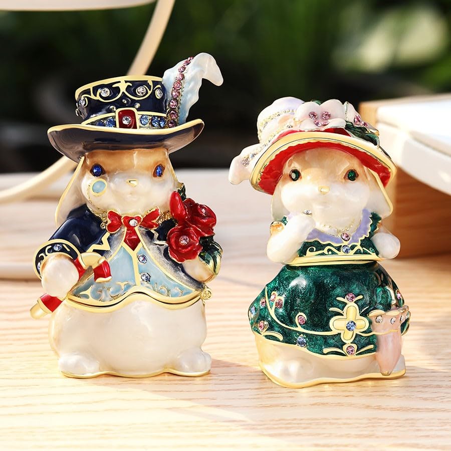 12-415 „Kaninchenbaron“ Schmuckschatulle, Accessoire-Etui, Schmuckschatulle