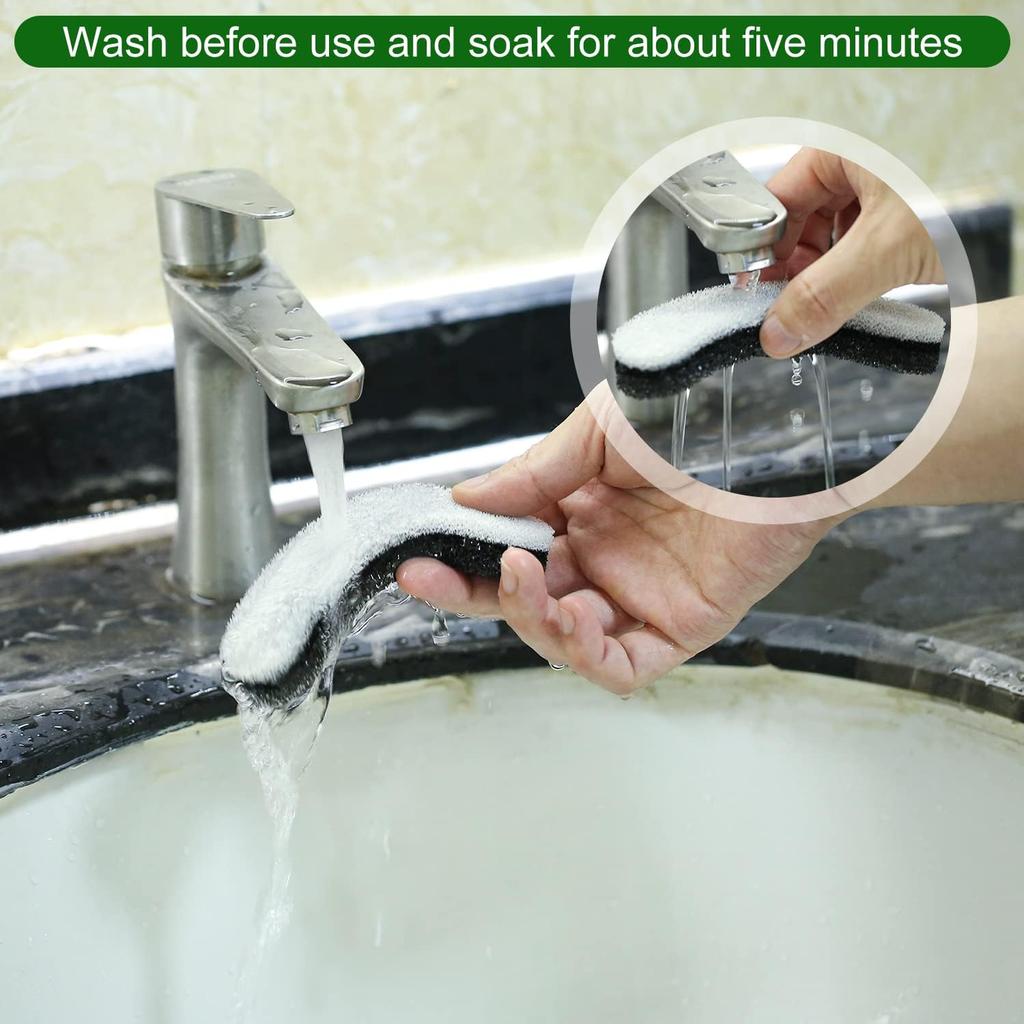 12pcs Cat Water Fountain Filters for NPET WF050 & WF100, Arc-Shaped Foam Sponge for Dog Water Dispenser Clear Pet Water Fountain Filter with Triple