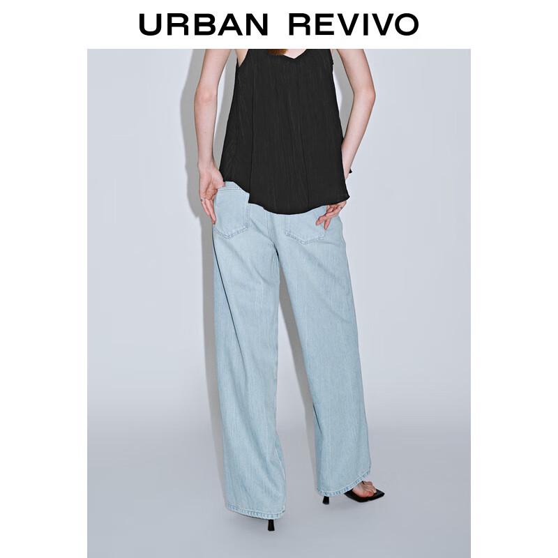 UR Women's Retro Washed Denim Long Pants