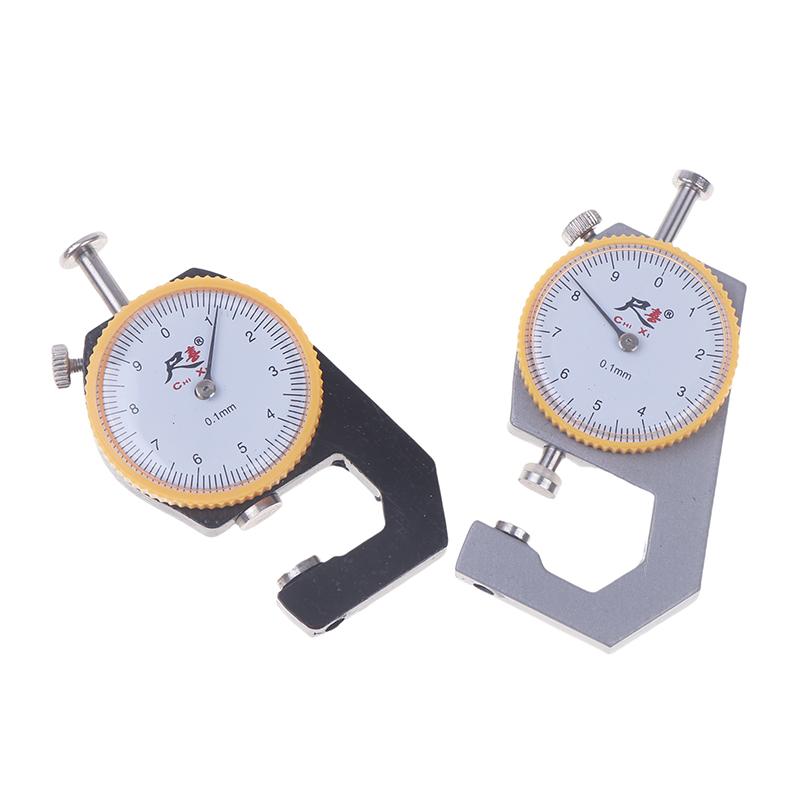 Leather Gauge Thickness 0-10Mm Accuracy 0.1Mm Dial Paper Meter Tester For Hollow Pipe Or Circular Tube Caliper Measuring Tool