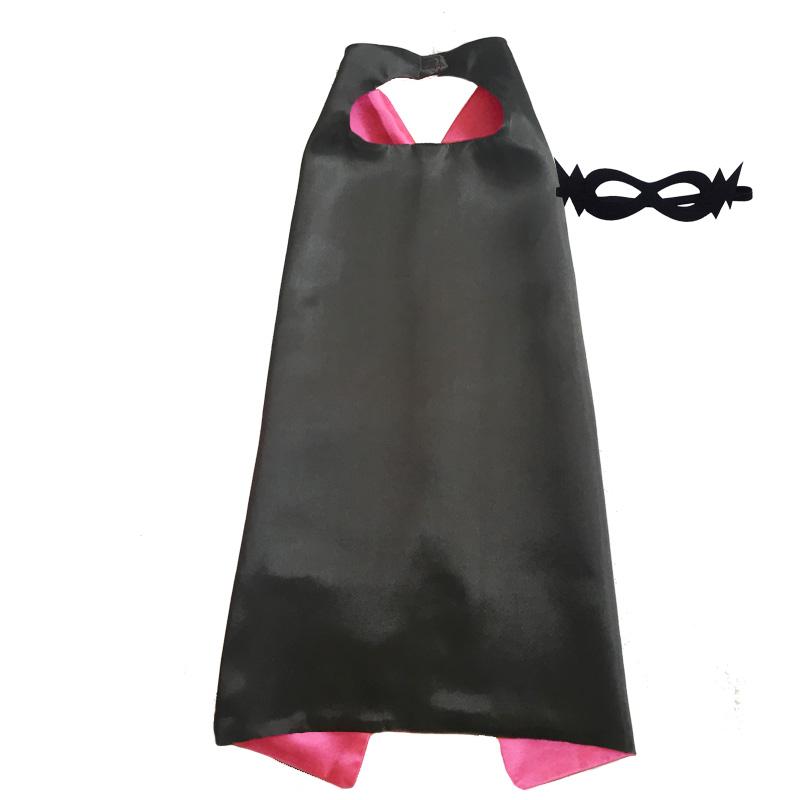 Kids Superhero Capes Plain Satin Solid Capes Boys Girls Birthday Party Favor Anime Cosplay