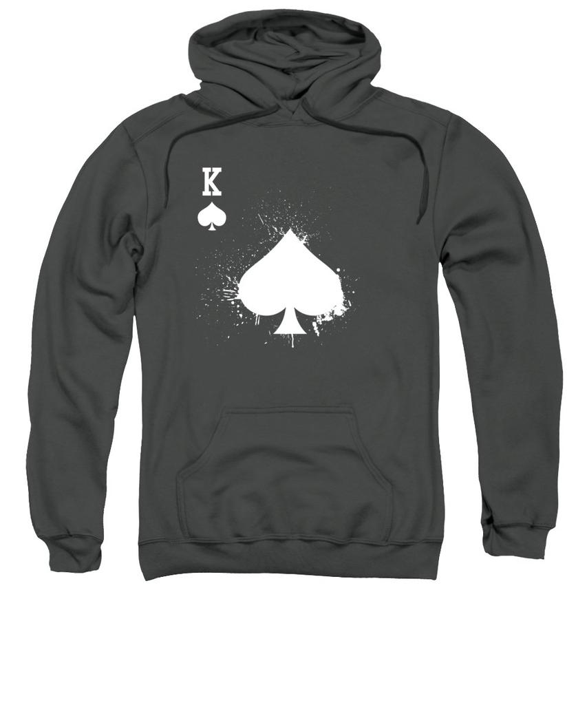Buy 300 GSM Men's Healthy Cotton Hoodies king spade i Print Premium