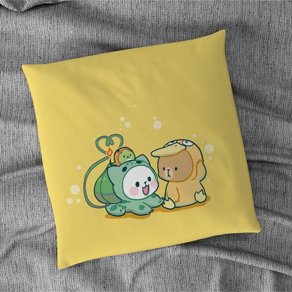 Niedliches Bärenmuster Kissenbezug Innendekoration Büro Wohnzimmer Zuhause Kissenbezug