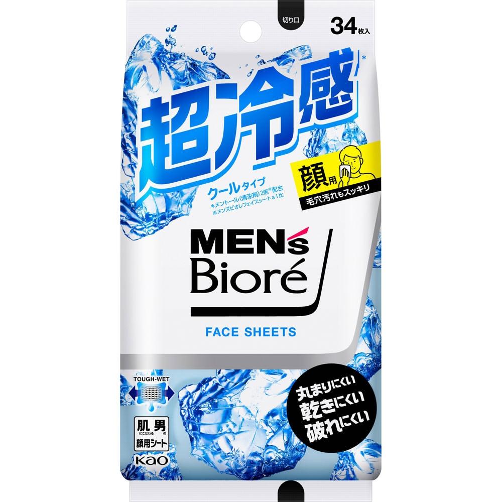 

Men s Biore Kao Men s Biore Face Sheet Cool Type 34 листа