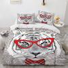 Animal Tiger Bed Covr Set Bedding  Winter Duvet Cover Sets Kids,twin Full Queen King Bedroom Set  Home Textile Housse De Couette
