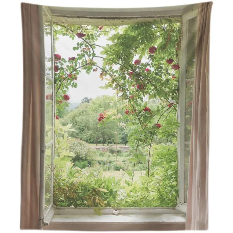 

Tapestry Aesthetics Painting Window Poster Wall Hanging Bohemia Decoration Exclusive House for Teenagers 100x70cm