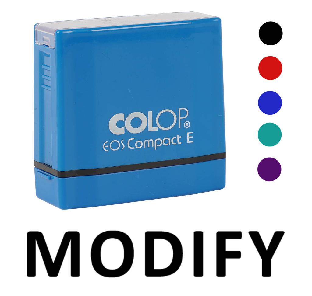 Printtoo Modify Self Inking Rubber Stamp Pre-Inked Office Stamp- Home Office Business Stationery, Black- 42 x 9