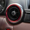 CARART Car AC Air Outlet Conditioning Cover Ring Vent Decoration Trim Set of 3,Fit for Mazda MX5 Mazda 2 CX3 MX-5 RF ND Accessories