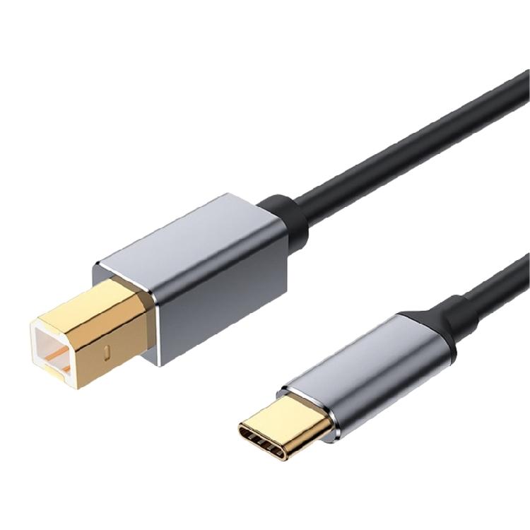 

USB C Male to USB B Male Printer Cable Line for Printers Scanners and Music Equipment Connection with Laptops Black 1