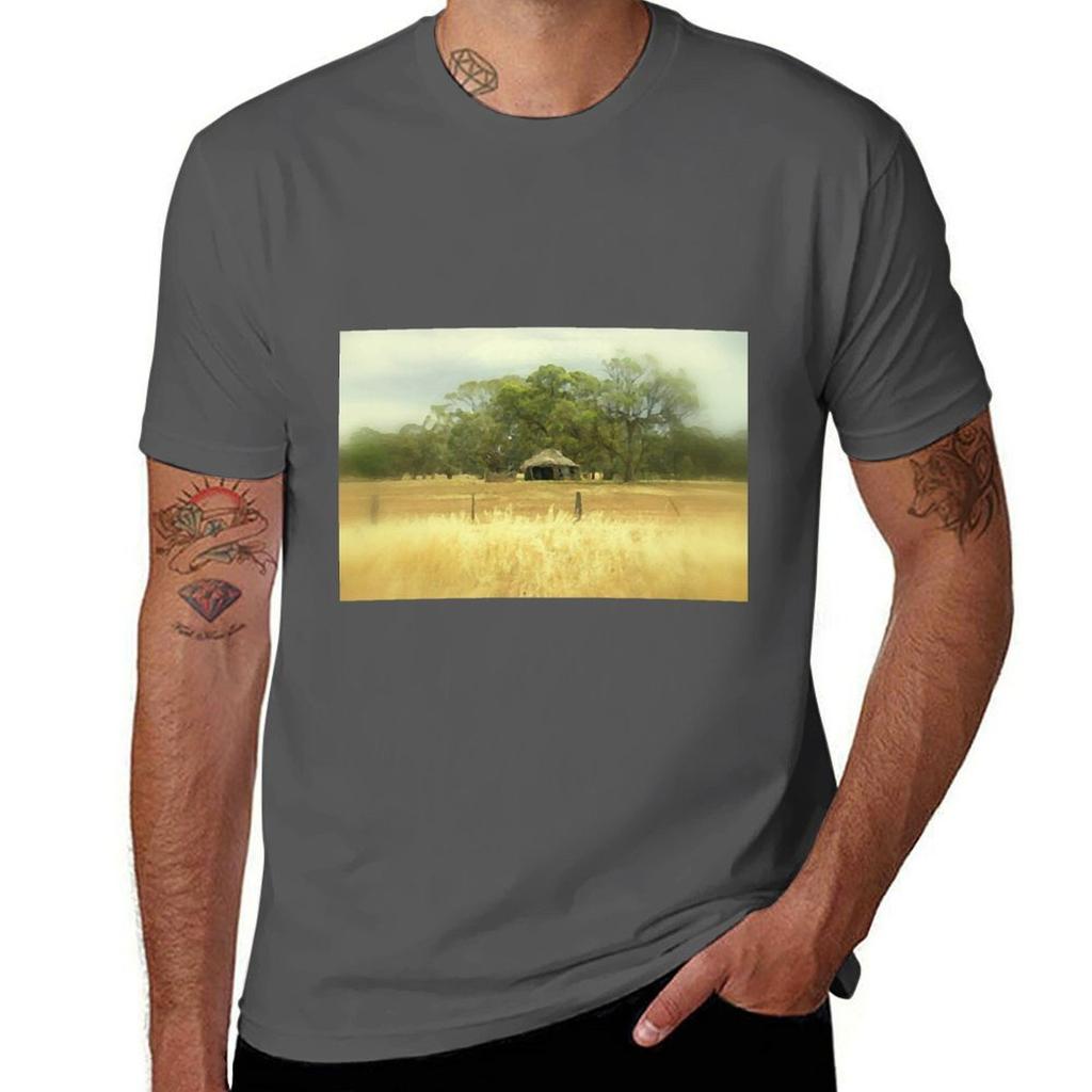 Thatched roof Barn TShirt All Weather Casual Short Sleeve