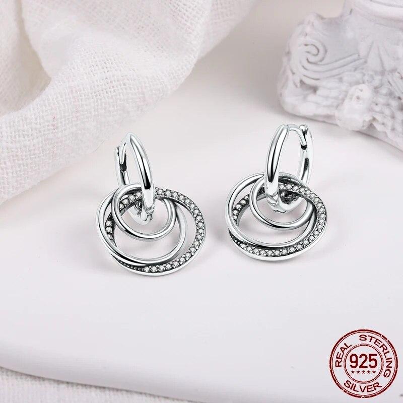 New In 925 Sterling Silver Earrings For Women 2024 Trending Earrings For Womenfashion Jewelry Earrings For Women