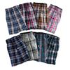 Men’s Cotton Plaid Boxer Shorts - Home, Beach, and Summer Wear