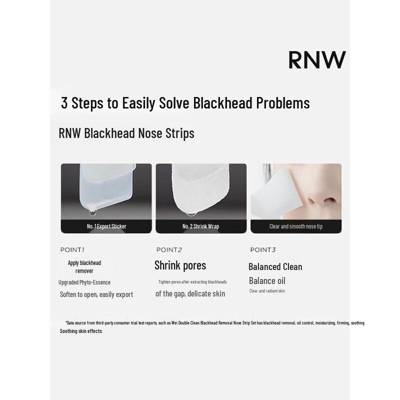 RNW Dual Purifying Blackhead Nose Patches