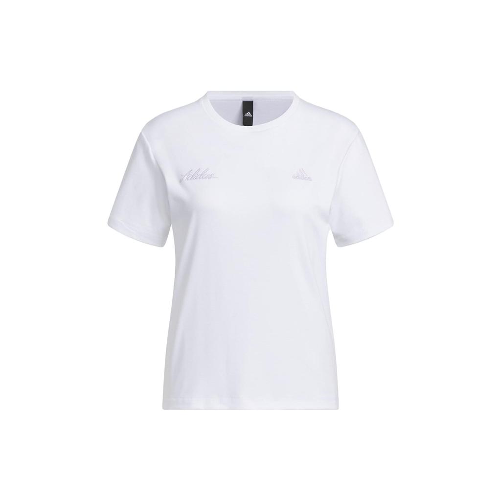 Adidas Rco Graphic Short Sleeve Tee Women Tops White IP7097