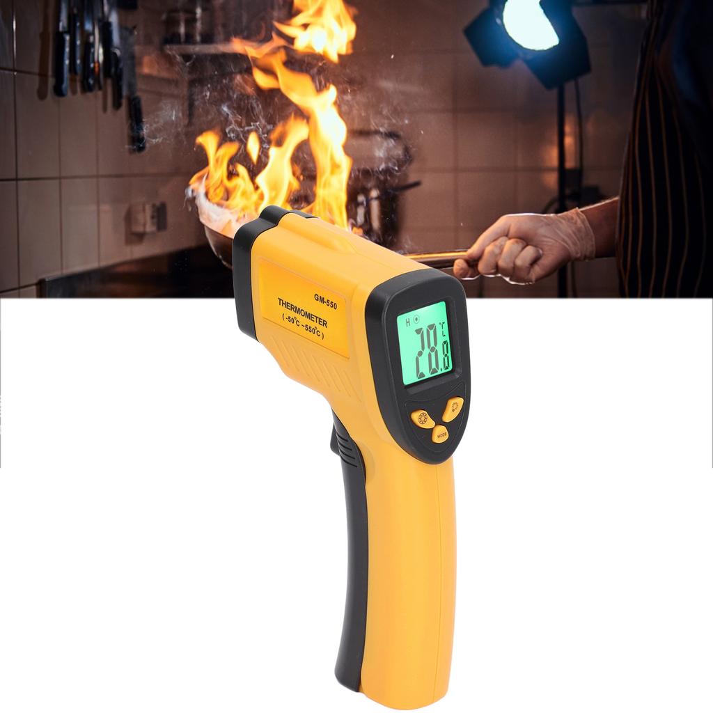 Industrial Infrared Thermometer Non Contact Handheld Temperature Measuring Gun ‑50 to 550 Degree Celsius