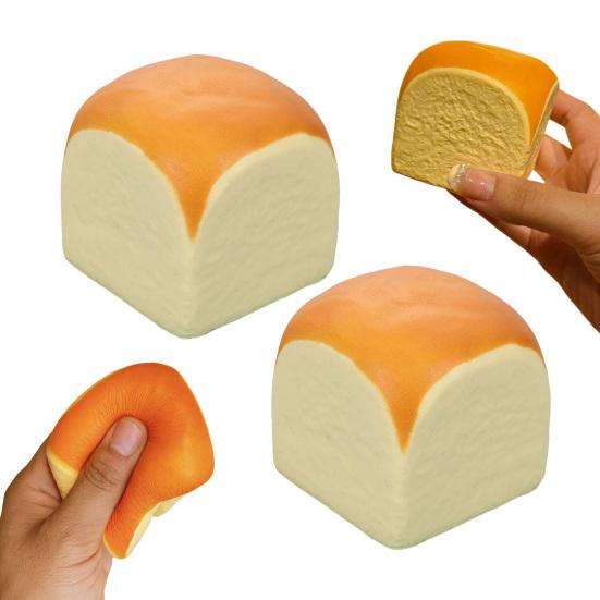 1/2Pcs Hawaiian Bread Squeeze Toy Slow Rebound Stress Relief Flavored Bread Pinch Sensory Toy Kids Adults Soft Calming Bread Fidget Toy