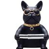 Dog Sculpture Toilet Paper Holder Resin Decoration Desktop Ornament Tissue Roll Dispenser for