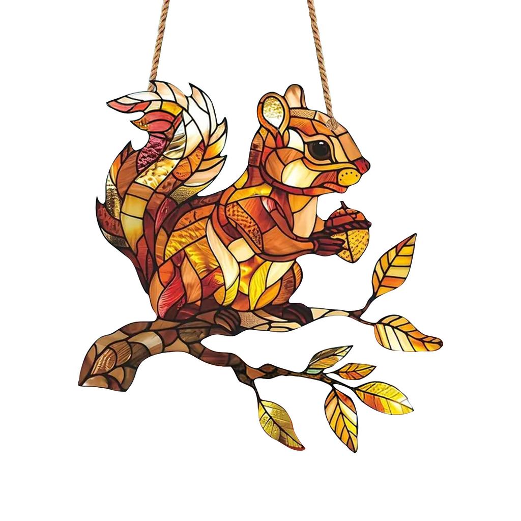 Crystal Sky Stained Art Ornament, Crystal Inspired Acrylic Bird Hanging Decoration, Diamond Art Bird Window Hanging, For Gardens Indoor Window