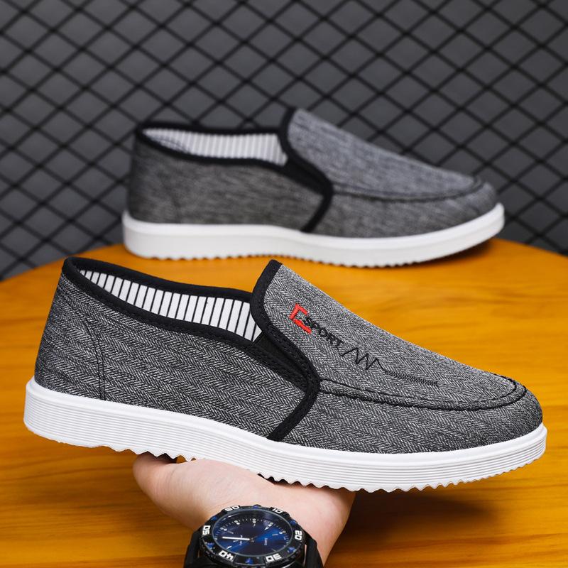 

2025 spring and summer new canvas shoes men s Korean version trend versatile casual shoes men s board shoes large size work shoes 45 39
