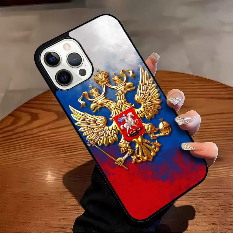 Russia Russian Coat Of Arms Phone Case For iPhone 17 Air 16 15 14 13 12 11 Pro Max Max Plus Bumper Case Cover