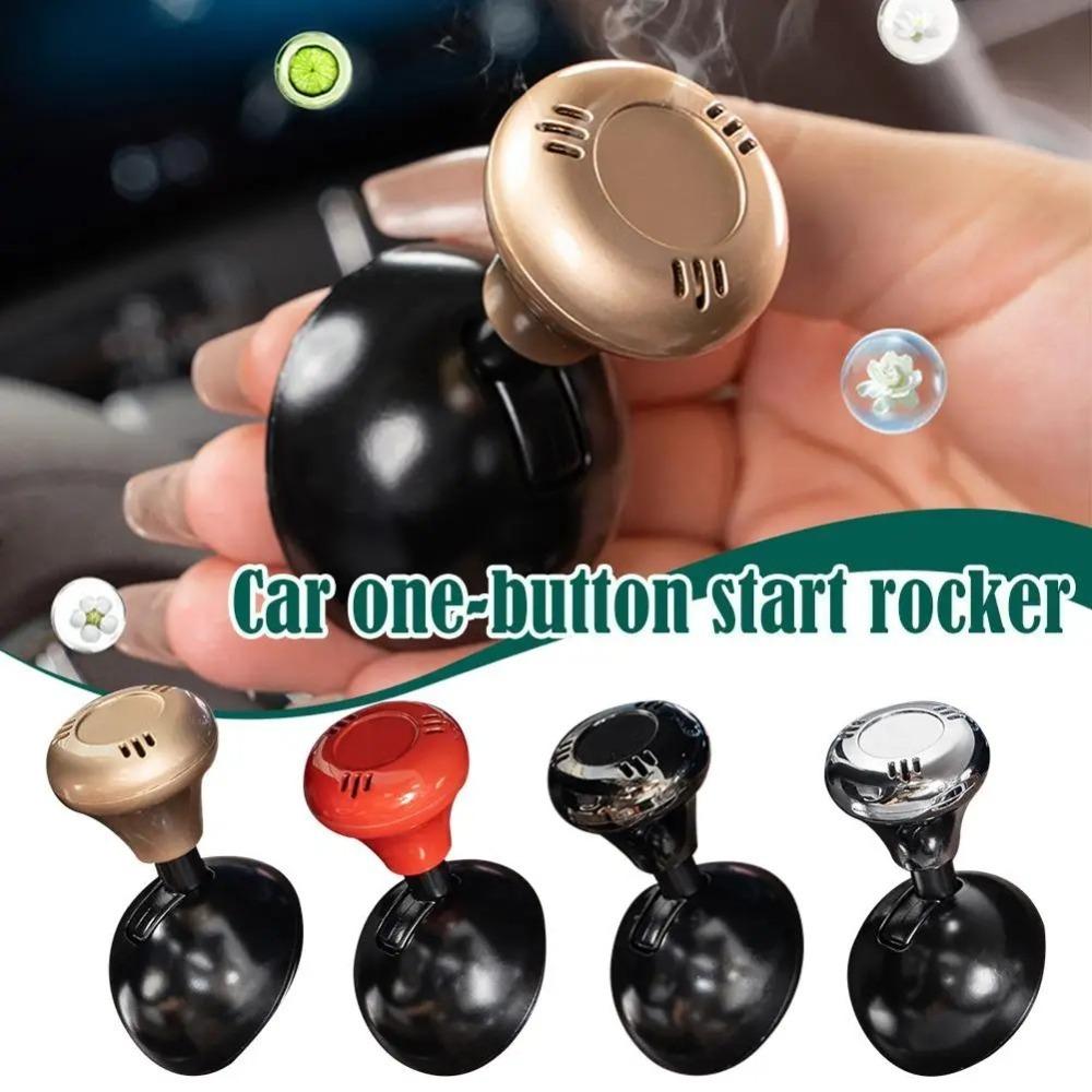 

Starter Cover One-Touch Start Button Remodeling Accessories Automotive Button Rocker червоний