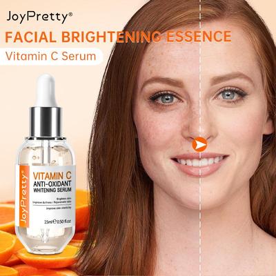 JoyPretty 15 ml Vitamin C Antioxidans Gesichtsserum Whitening Brighten Moisturizing Face Remove Dark Spot Facial Beauty Skin Care with Hyaluronic Acid