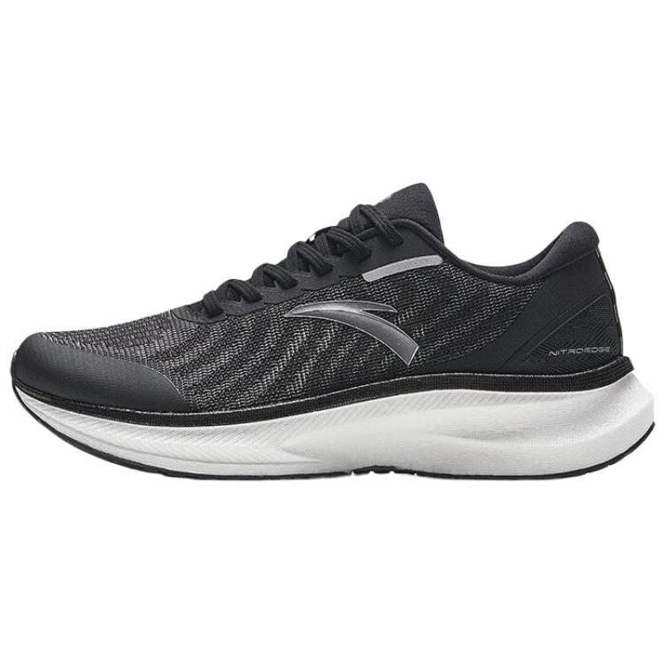 

Anta Champion Series Cushioned Slip Resistant Low Top Running Shoes Men s Black Silver 40