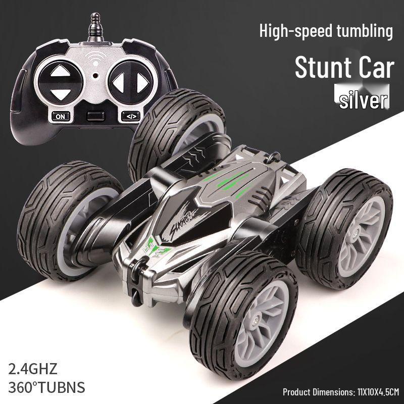 Double-Sided Remote Control Stunt Car with Lights - High-Speed Tumbling & Rotation Children s Toy