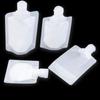 Transparent Stand Up Spout Pouch for Travel 30ml/50ml/100ml Leakproof Refillable Bag